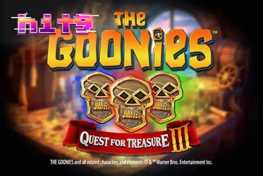Tampilan visual slot The Goonies Quest for Treasure 3 dengan elemen petualangan bajak laut.